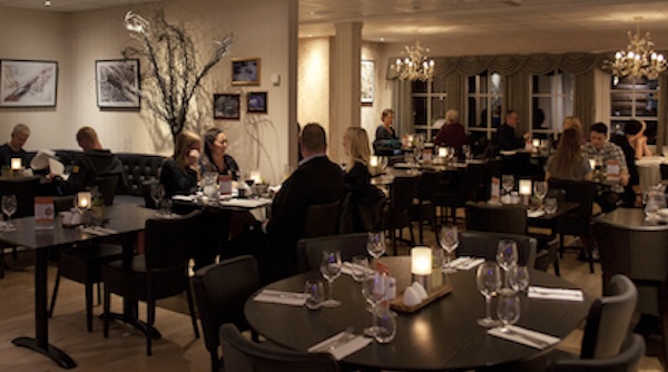 Hotelrestaurant mit norwegischer Küche im Setesdal